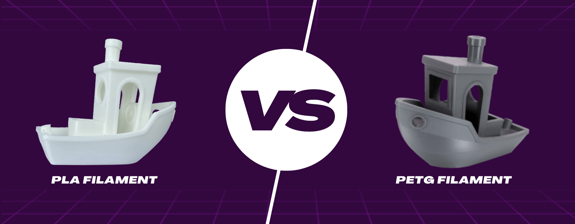 PLA filament vs PETG filament