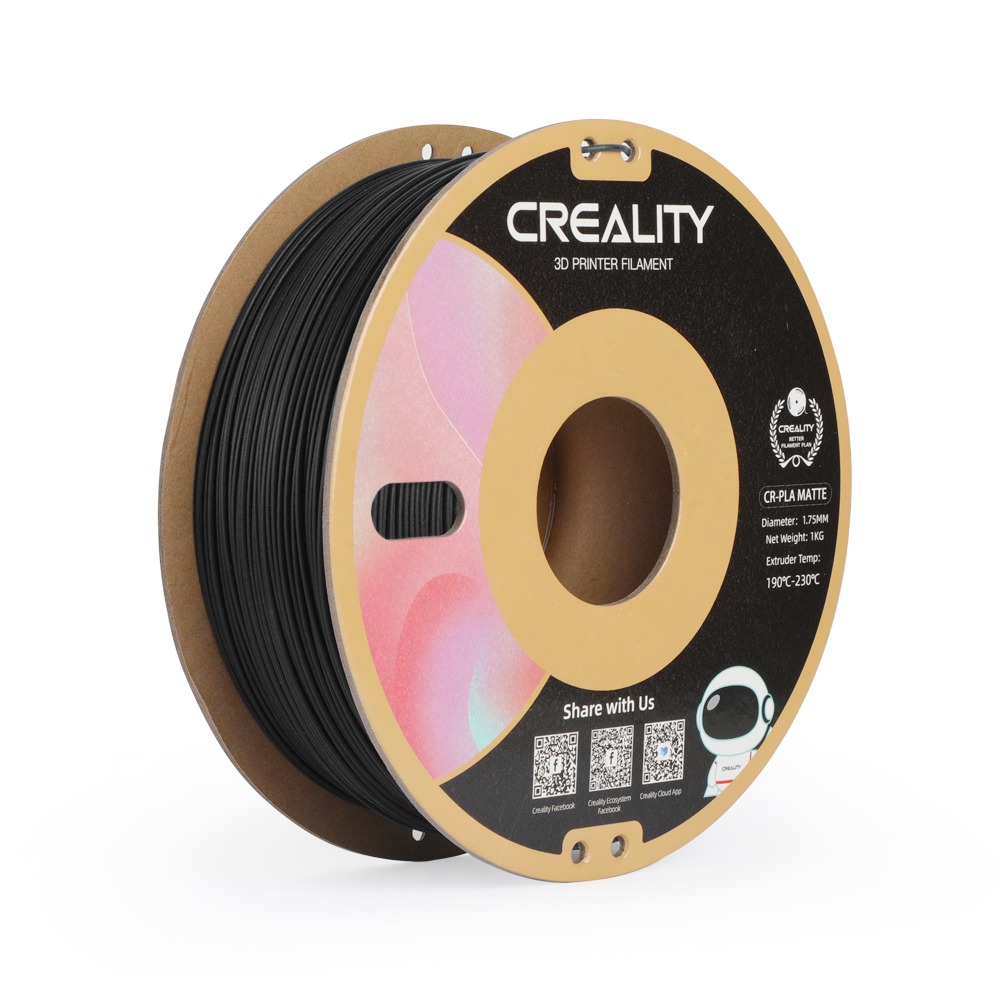 Creality matt svar PLA filament 1.75mm 1kg