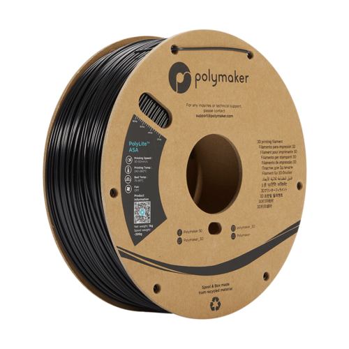 Polymaker PolyLite ASA filament svart 1kg 1.75mm