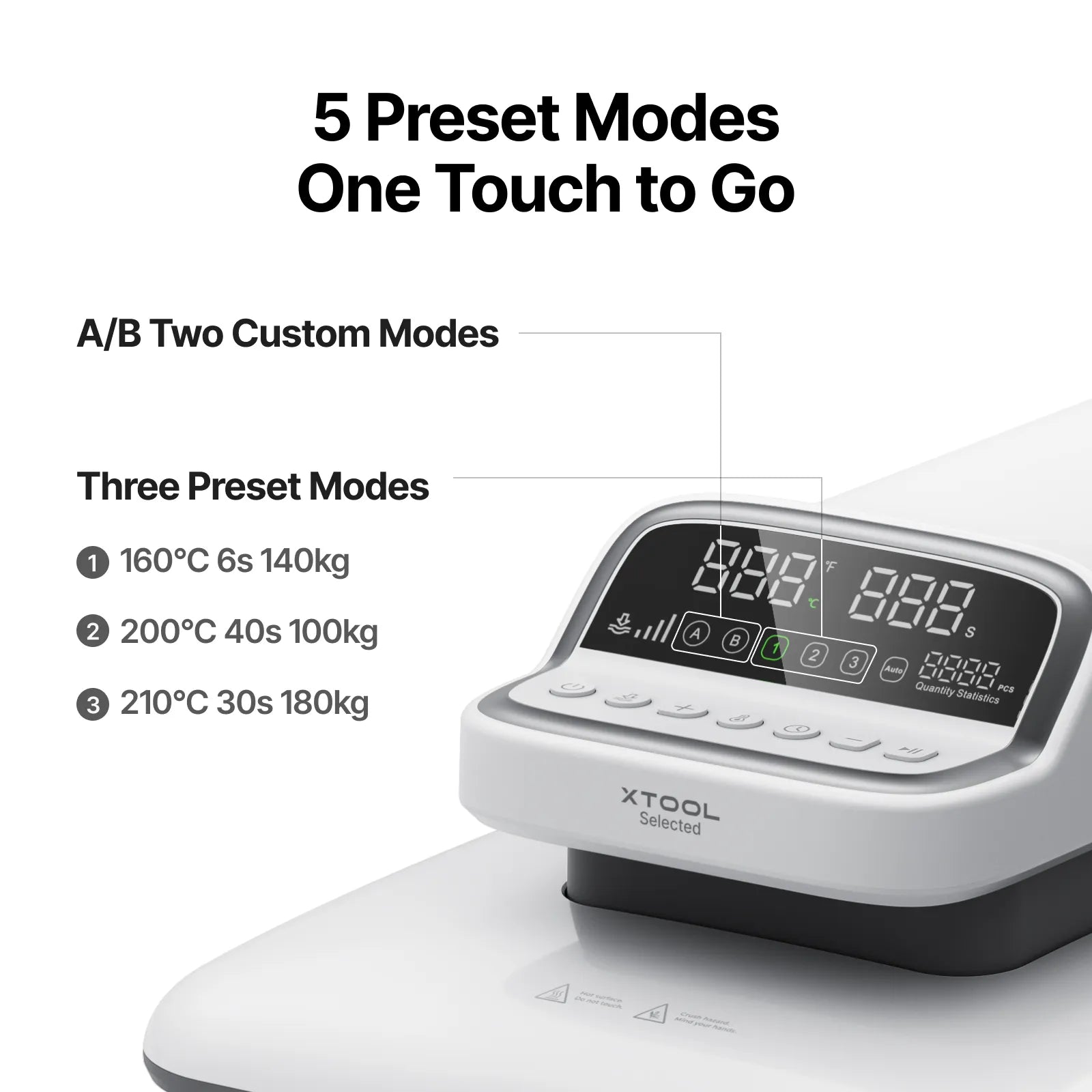 xTool Selected HP2 Auto Heat Press - Automatisk värmepress - Bild 4