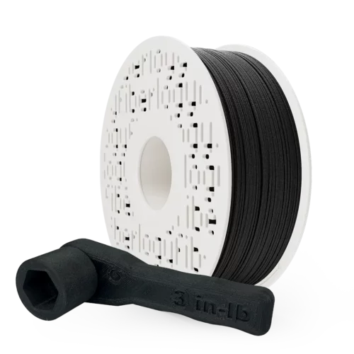 Fiberlogy Nylon PA12+CF15 filament - Svart - 1.75mm - 500g